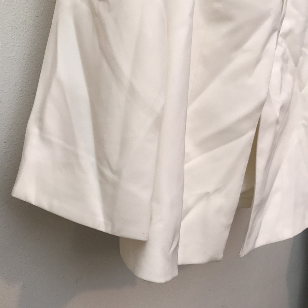 Jessica London Jacket white, lined, hook-eye closure, Jacket size 16W - Picture 5 of 8